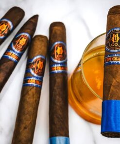 O.M Cigar Sampler’s sampler pack laid out for cigar comparison at O.M. Cigars