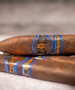 Essential Blend No. 4 box-pressed cigar laid out for cigar comparison at O.M. Cigars