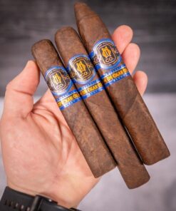 Essential Blend No. 4 box-pressed cigar shown as a sampler-led starting point from O.M. Cigars