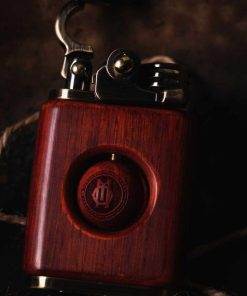 O.M Cigar Leather Cigar Case detail image connected to cigar preparation