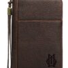 O.M Cigar Leather Cigar Case shown in an O.M. accessory display