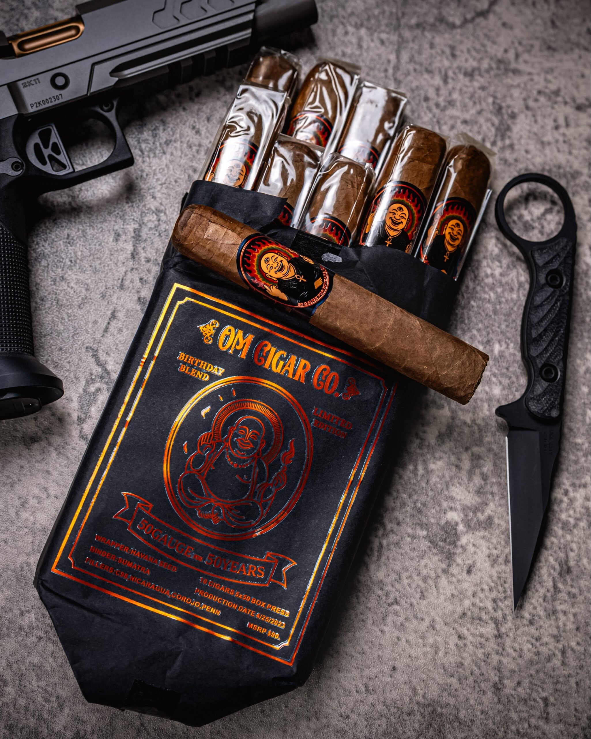 Milestone 50th Birthday Cigar – A One Time Collector’s Edition |. Milestone 50th Birthday Cigar – A One Time Collector’s Edition visual for cigar comparison at O.M. Cigars