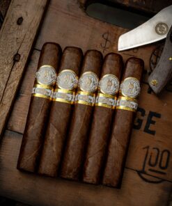 O.M. Cigars 5th Anniversary Edition – Limited Release, Five Packs!!! box-pressed cigar laid out for cigar comparison at.